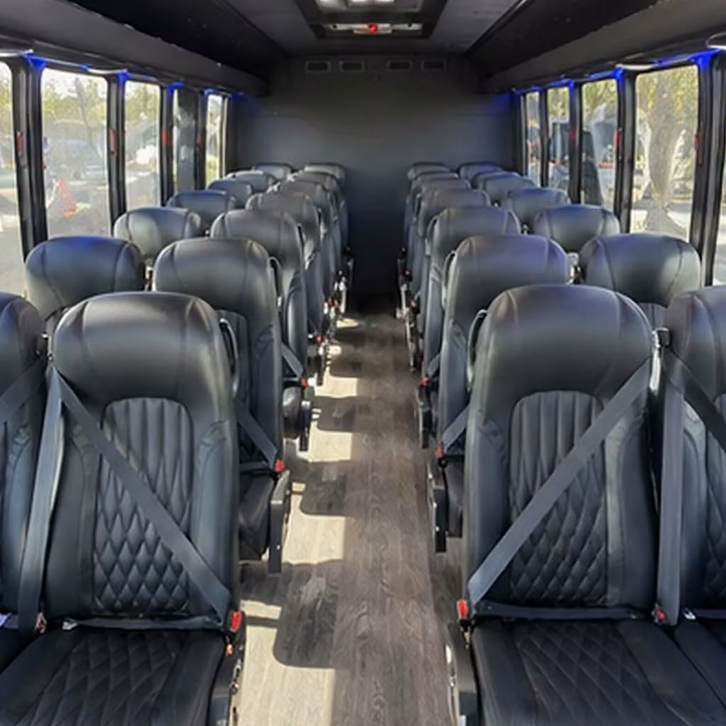 25 passenger minibus interior