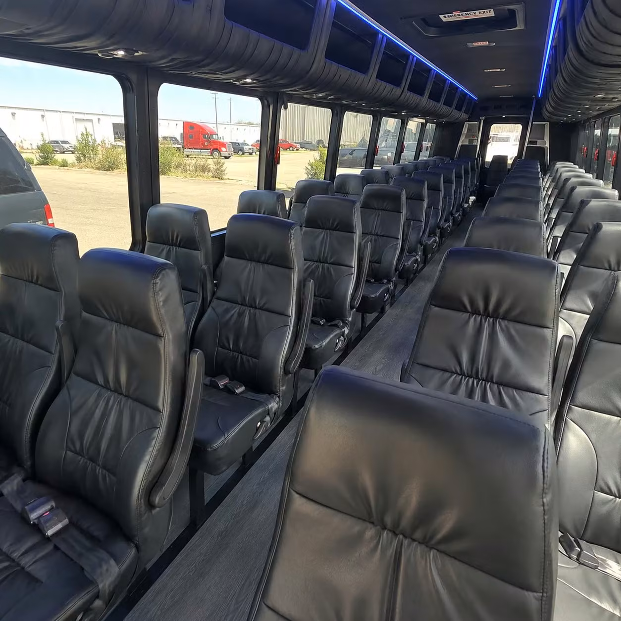 28 passenger minibus inside