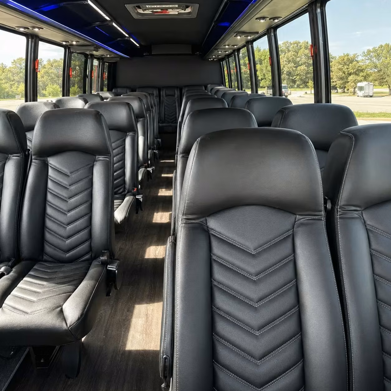 30 passenger minibus inside