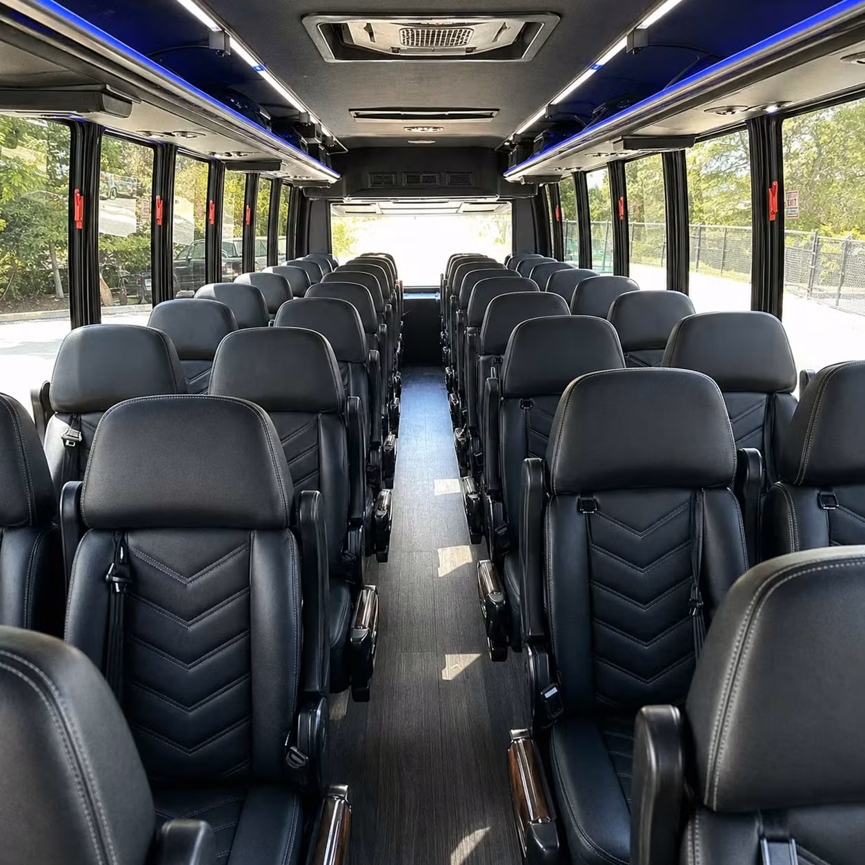 35 passenger minibus interior