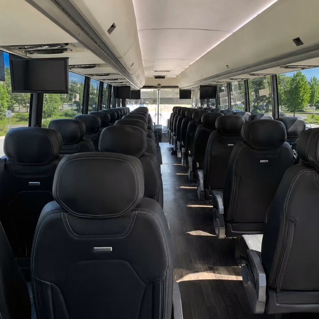 odessa charter bus interior