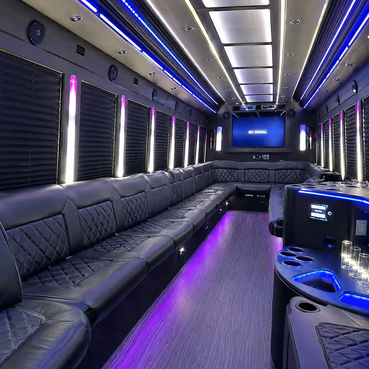 party bus interior