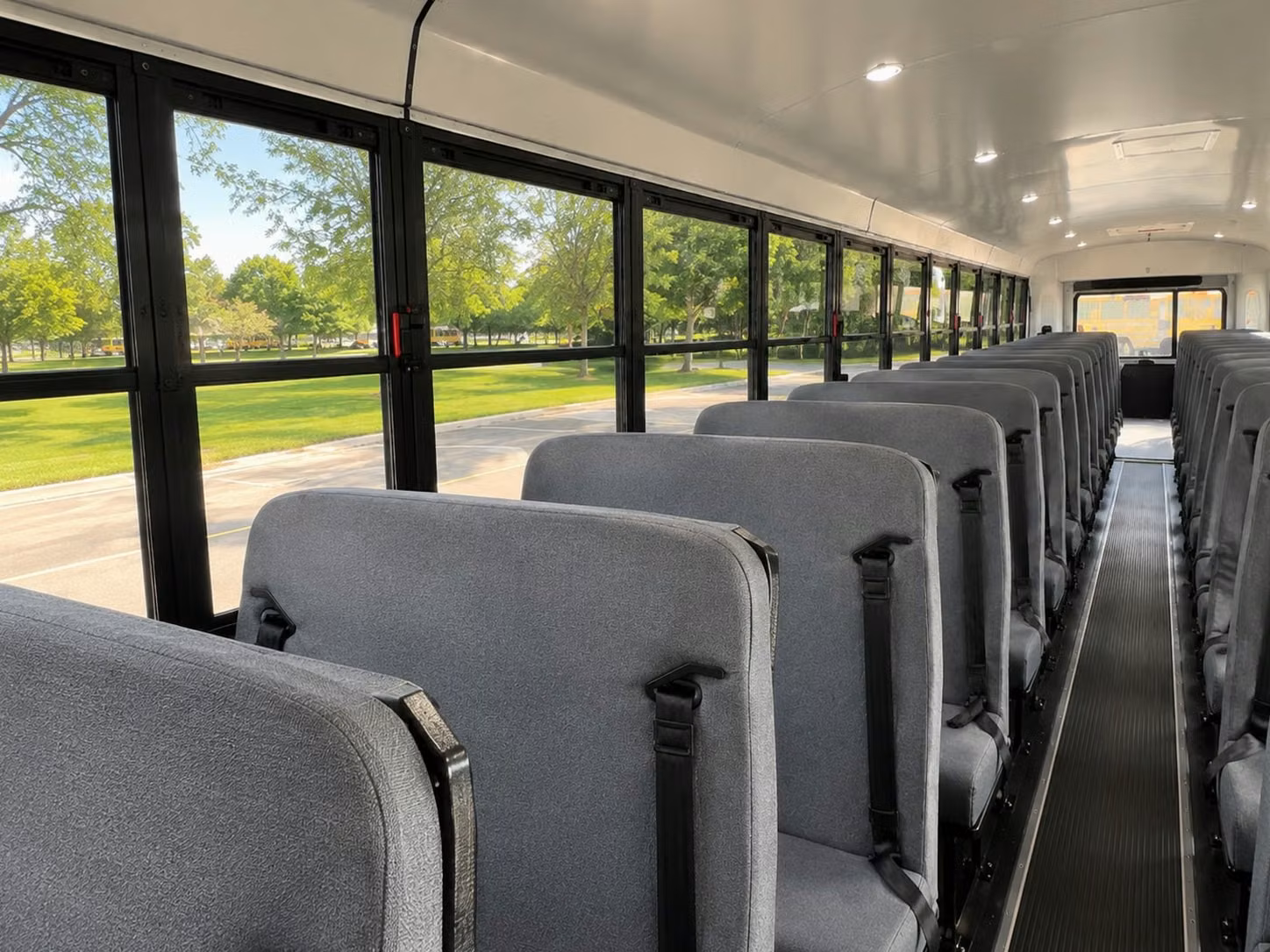 school bus inside