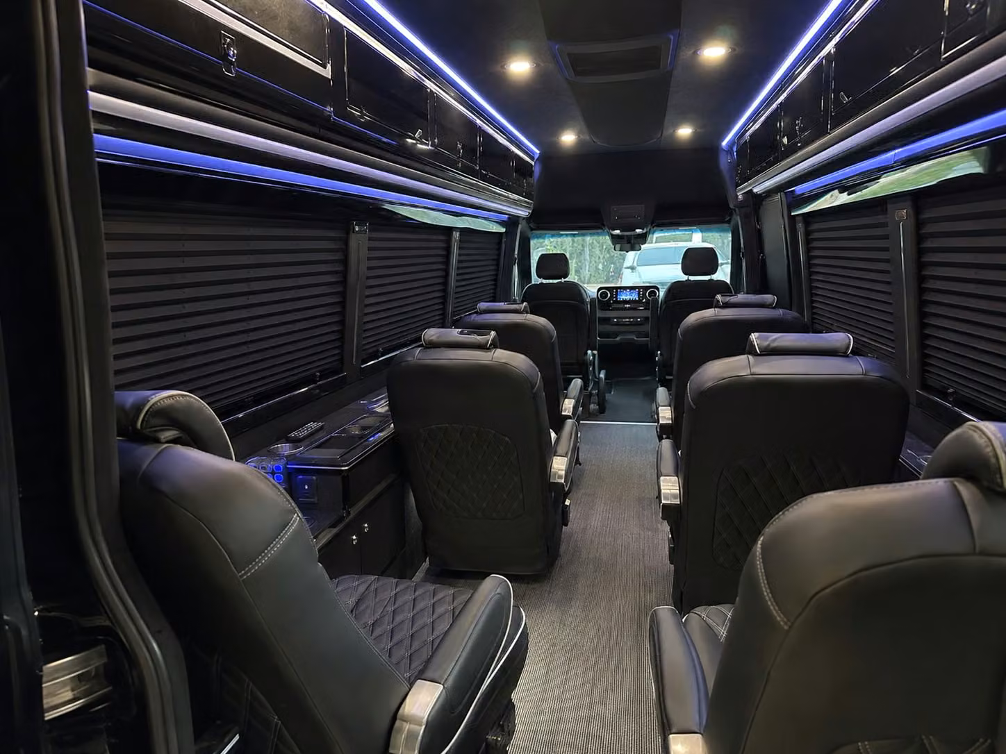sprinter van with driver inside